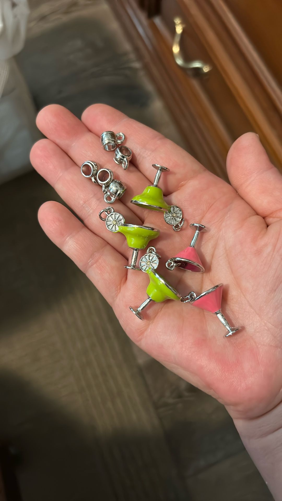 Martini Glass Charms