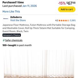 Twin Size Futton Mattress 