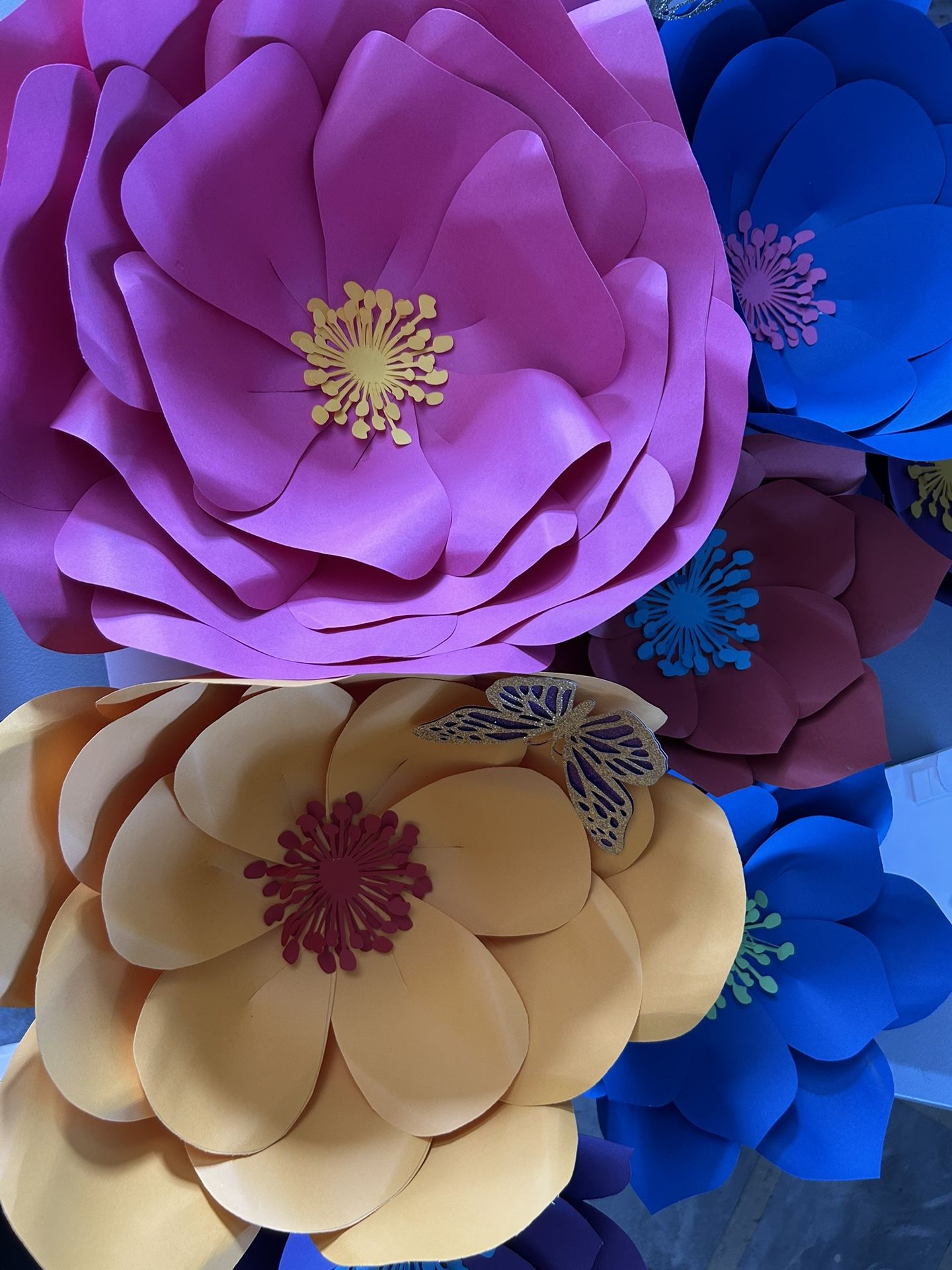 Paper Flowers And Vases