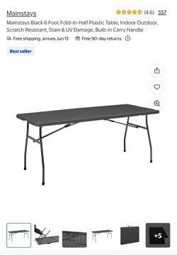 6 Foot Table + Luxury Cushion Chair