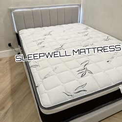 New Queen Bed Frame With Mattress 