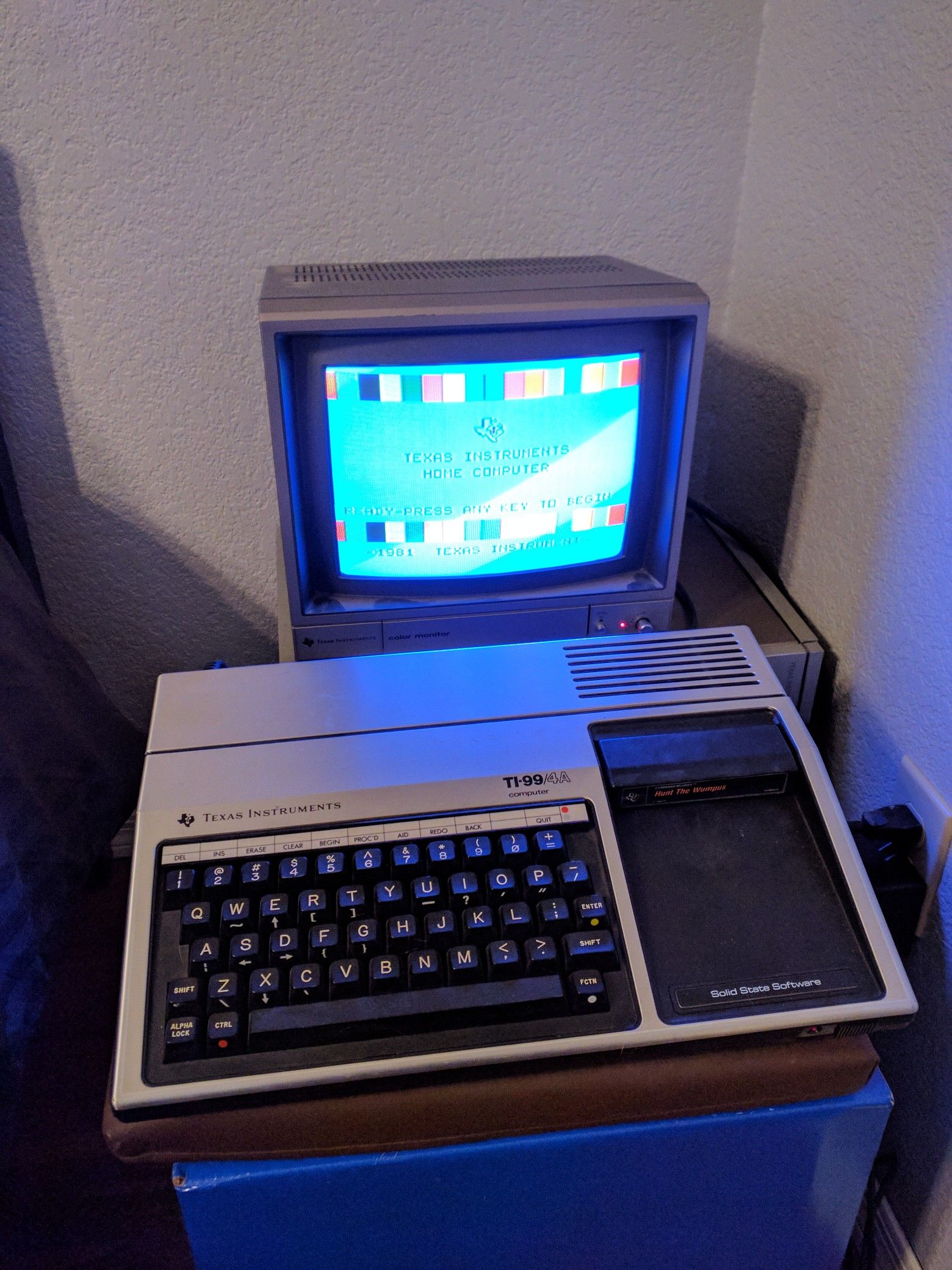 Texas Instruments TI99/4A Two computers with monitor, expansions, games, software