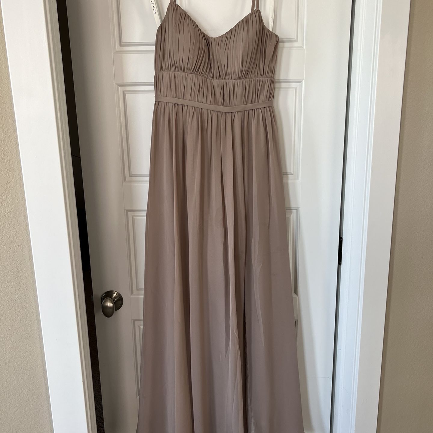 Taupe Bridesmaid Dress - Size 6 (fits like a 4)