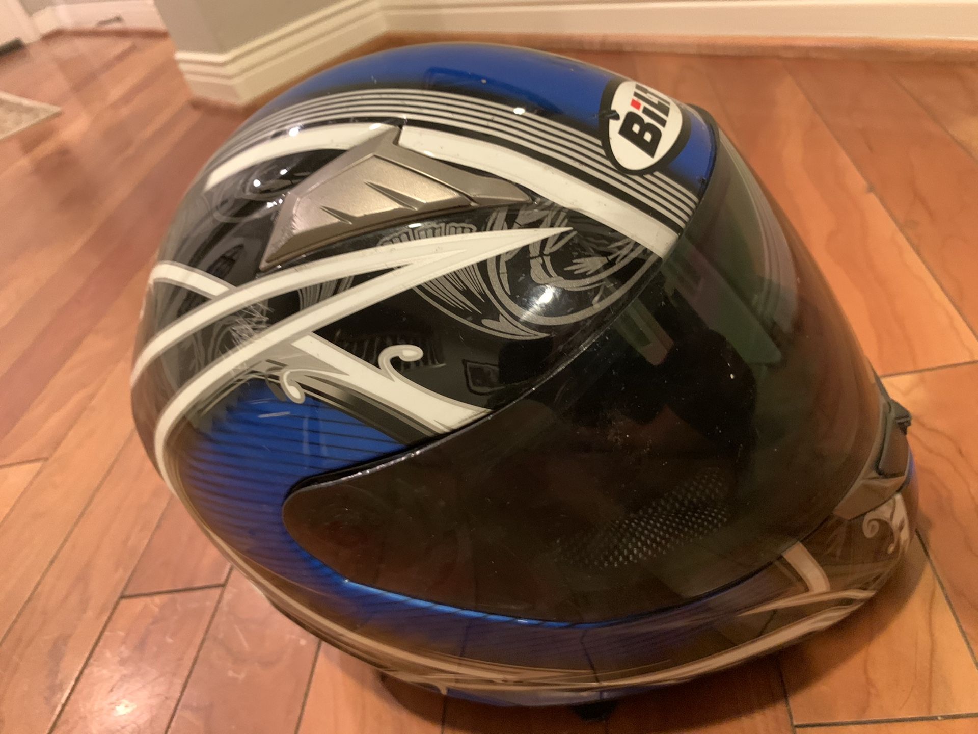 Bilt Motorcycle Helmet Size Medium Blue