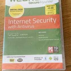 Antivirus Software- Brand New Unused $50 Value