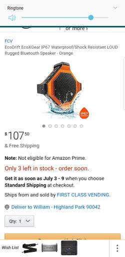 ECOXGEAR ip67 Bluetooth speaker