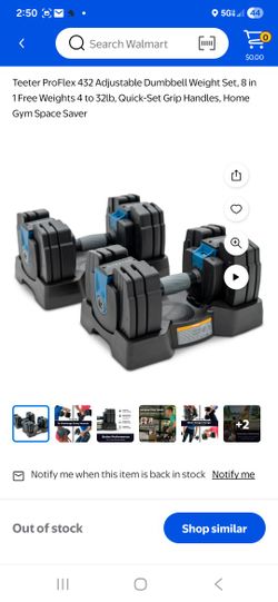 Teeter Adjustable Dumbbells 