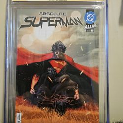 Absolute Superman Issue #1 CGC 9.8 Autographed By Rafa Sandoval 