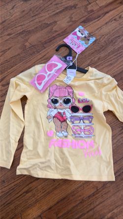LOL surprise long sleeve shirt size 6 with heart glasses