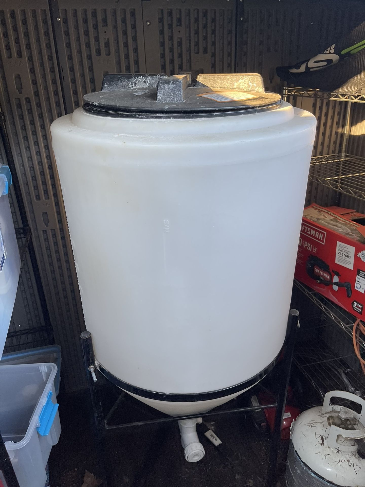55gal Cone Bottom Tank W/ Stand 