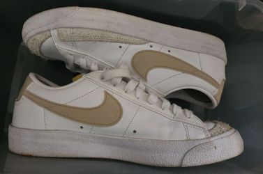 Nike Blazer Low White Tan Sneakers
