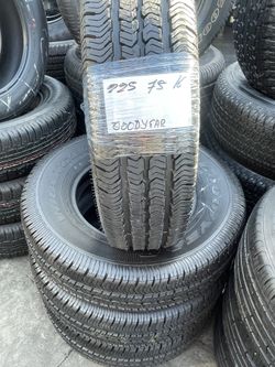 225/75/16 Goodyear! Set of four tires installed and balanced ! Set De 4 Llantas Instalación Y Balanceo