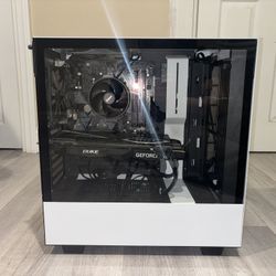 NZXT Gaming Pc With ASUS Gaming Monitor