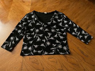 Beautiful Sparkly MSK XL Blouse