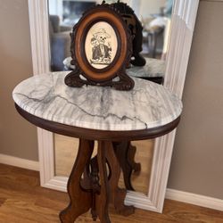Oval Marvel Pedestal Table * {Refinished Antique}*