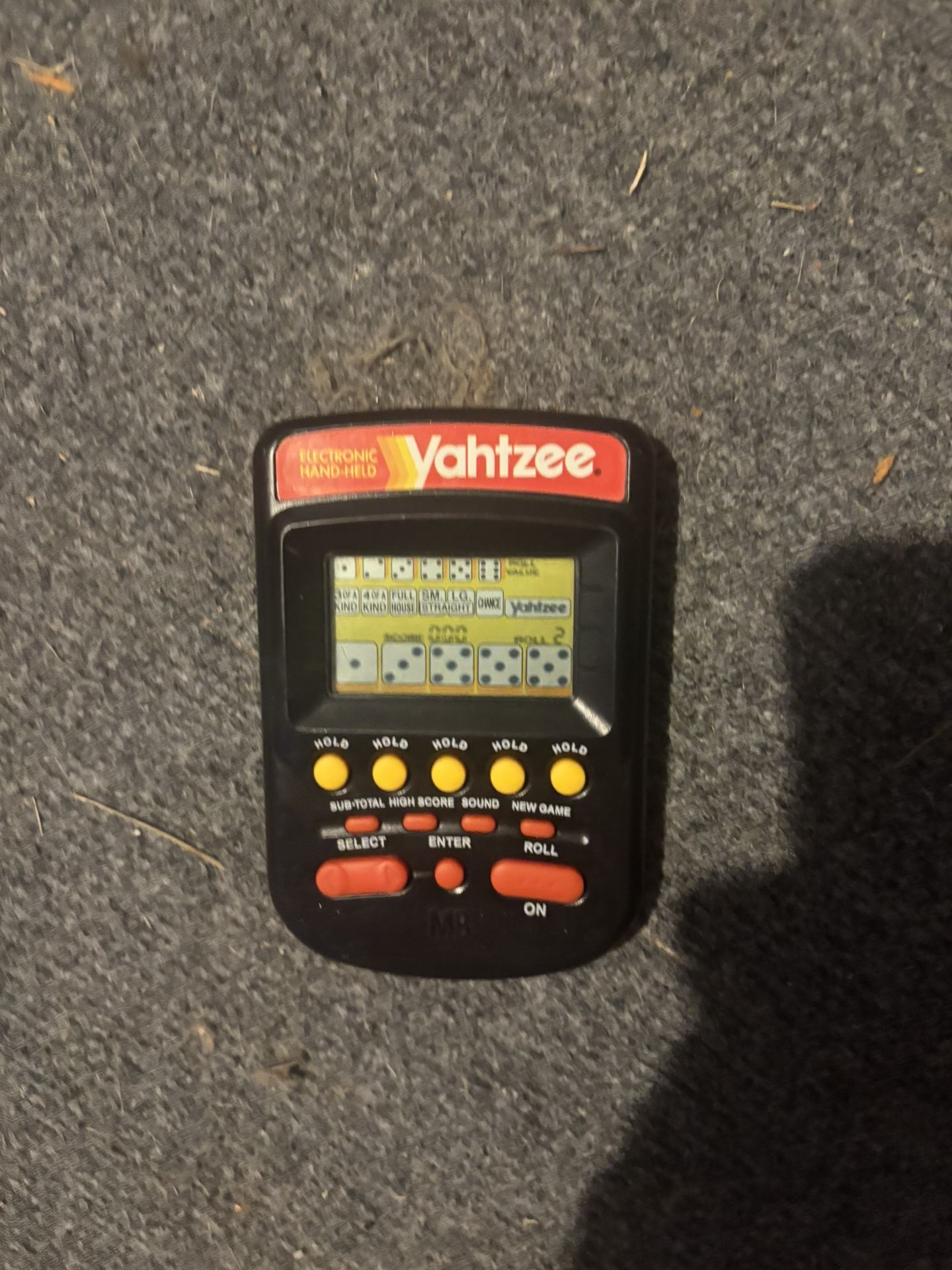 Vintage Handheld Yahtzee Mobile Electronic Game