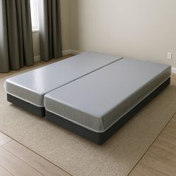 King Box Spring | Heavy-Duty Wood & Steel Construction | Factory Sealed, Never Used | Low Profile & Standard | Delivery Available