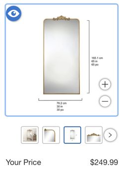 Ravena 30”x65” Floor Mirror 