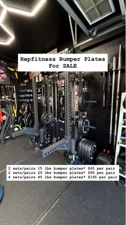 Repfitness Bumper plates for sale