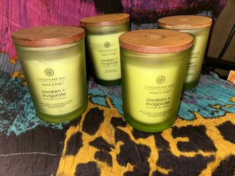 8.8 oz Chesapeake Bay Mind & Body Awaken + Invigorate (Lemongrass Eucalyptus) scented candle. - 4 Available!