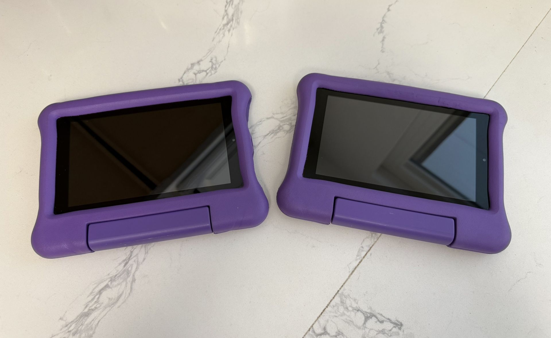 2 Amazon Fire 7 Tablets for kids