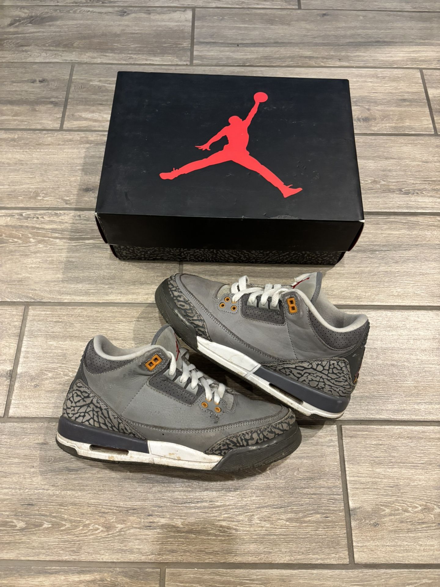 Jordan 3 Cool Grey - Size 6