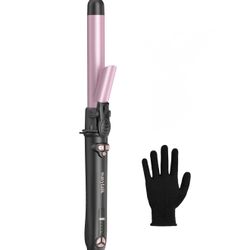 Wavytalk Curl Cycle, Auto Rotating Curling Iron 1 Inch, Self-Spinning Barrel with 430°F Adjustable Heat & Home Button, Effortless Beach Waves