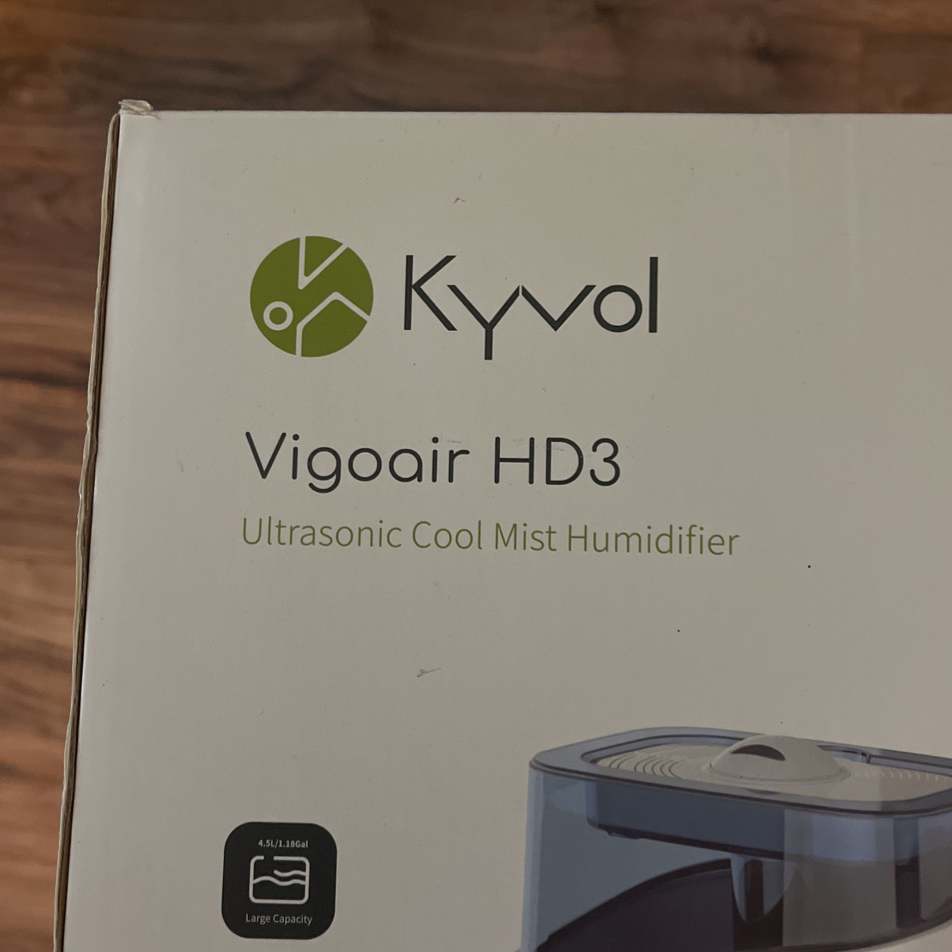 KYVOL Vigoair HD3  ULTRASONIC COOL MIST HUMIDIFIER NEW IN BOX