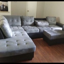 New Sectional + Ottoman 