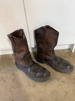 Red Wing Pecos Brown Leather Pull-On Work Boots
