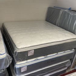 King Size Mattress Pillow Top 14” Inches Thick Excellent Comfort Also Available: Twin, Full And Queen New From Factory Delivery Available