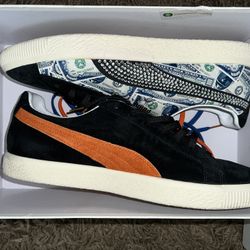 Puma Black $1000 BillClyde C Mina Collab Size 10