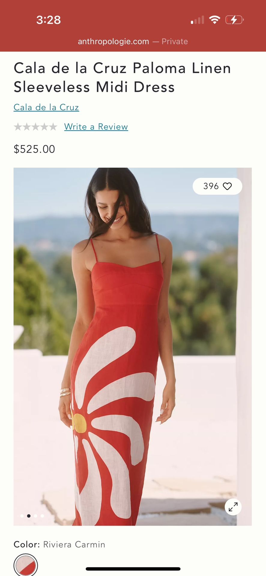 Cala de la Cruz Paloma Linen Sleeveless Midi Dress women's dress Brand New  Never Worn - www.electromagz.com