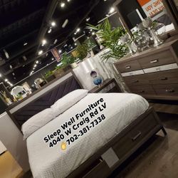 🙋‍♂️4pc Queen Storage 👉Bedroom Furniture Sectional Dining Table Sets Bunk Beds Avail 