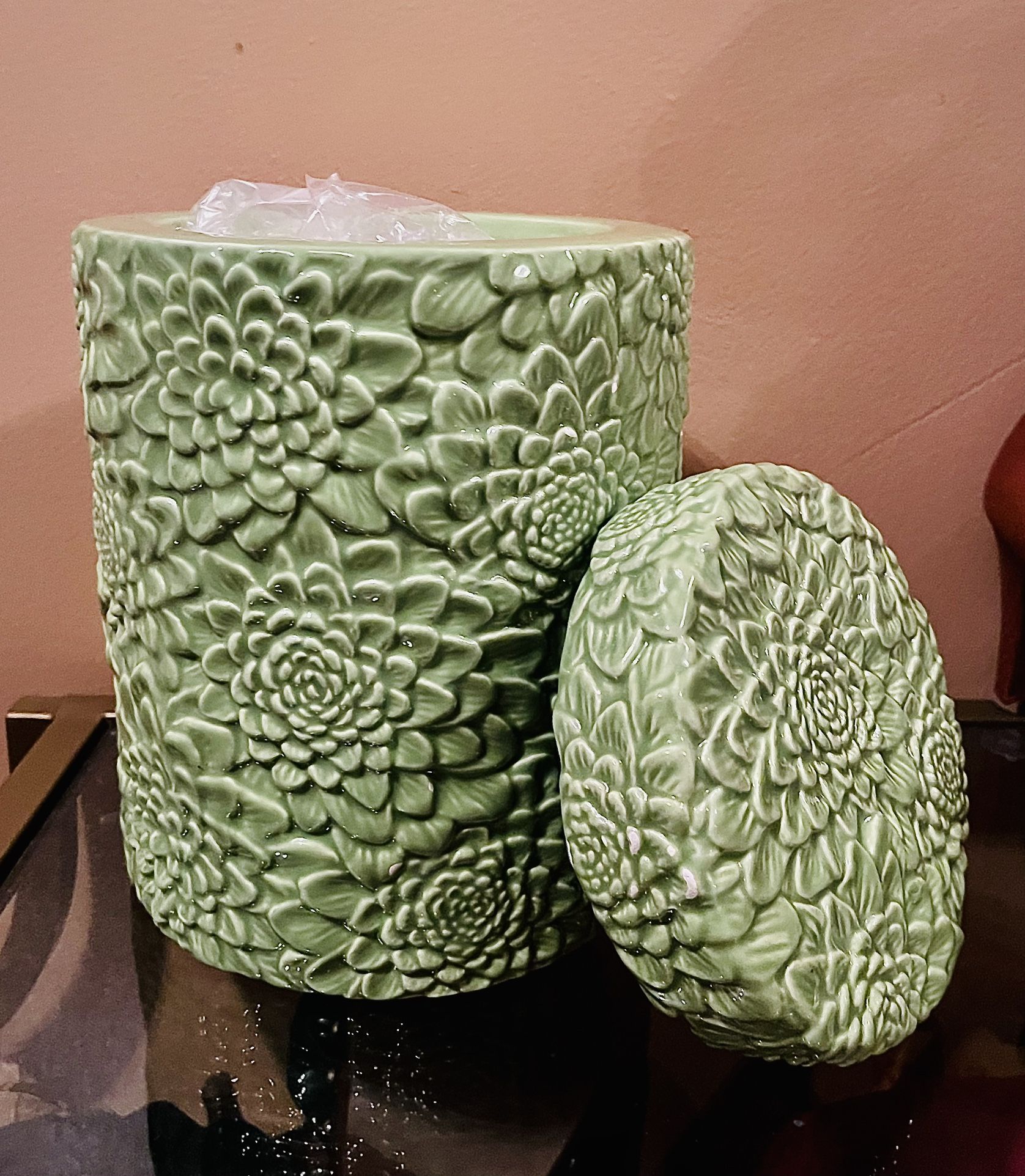 Large Ceramic Succulent Candle Holder NEW!