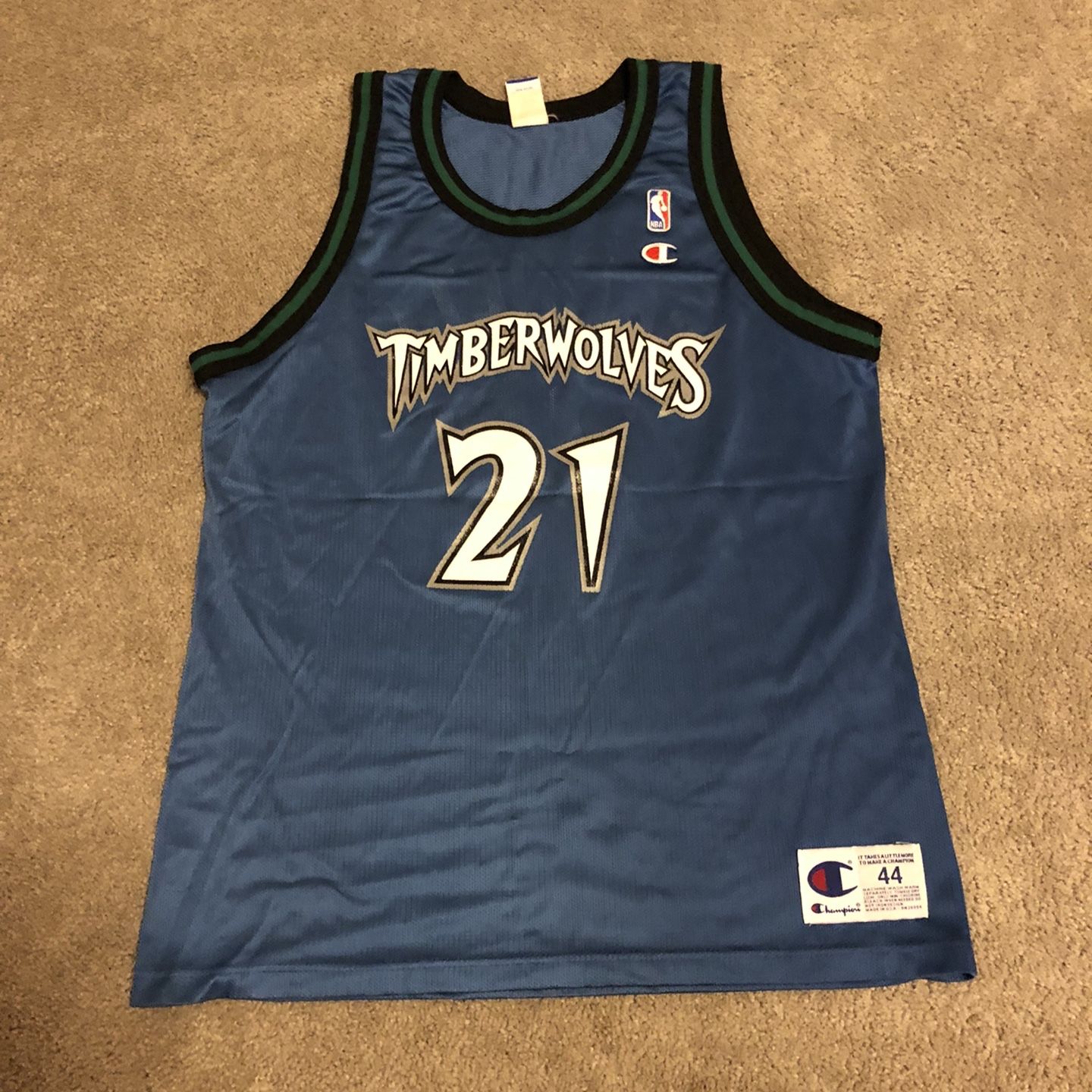 grey timberwolves jersey