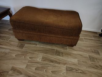 Brown ottoman
