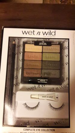 NEW Wet N Wild Eyeshadows, black eyeliner, and Lashes.