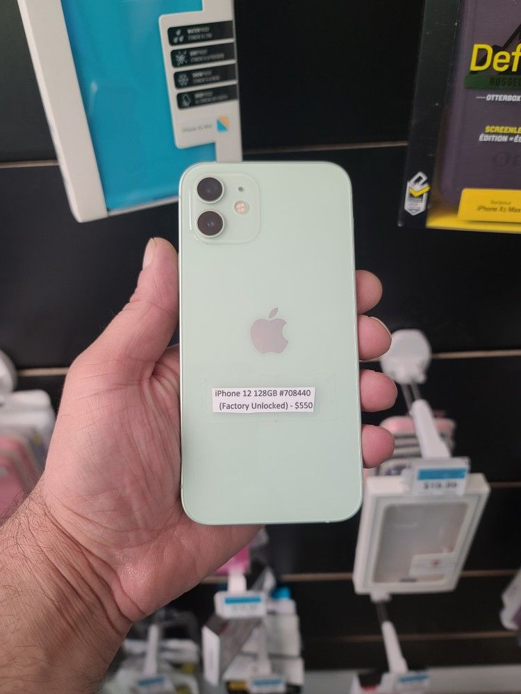 Apple iPhone 12 128GB in Green (Factory Unlocked/Desbloquiado)