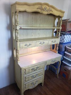 Vintage Desk Shelf Combo 40w X 74h X 18d