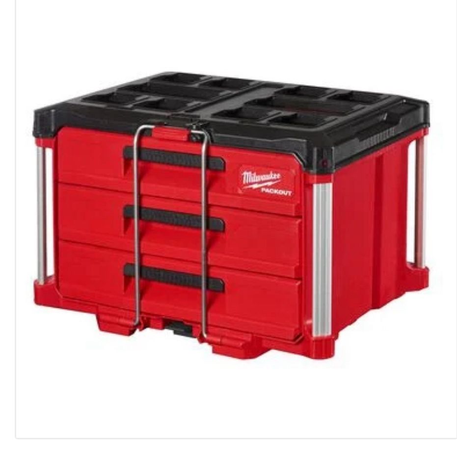 Milwaukee Packout Three Drawer Storage