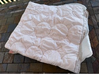 IKEA LENAST Crib duvet insert, white/gray, 43x49 "