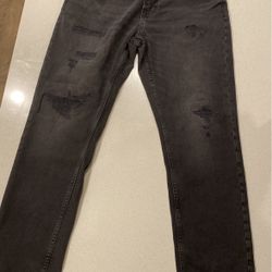 Black Slim Fit Jeans 36x32