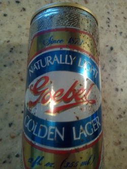 Vintage goebel empty beer can/ goebel brewing company, Detroit, Michigan/12 ounce can