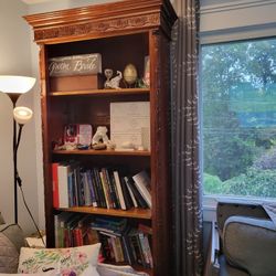 Solid Cherry Wood Vintage Bookshelves 