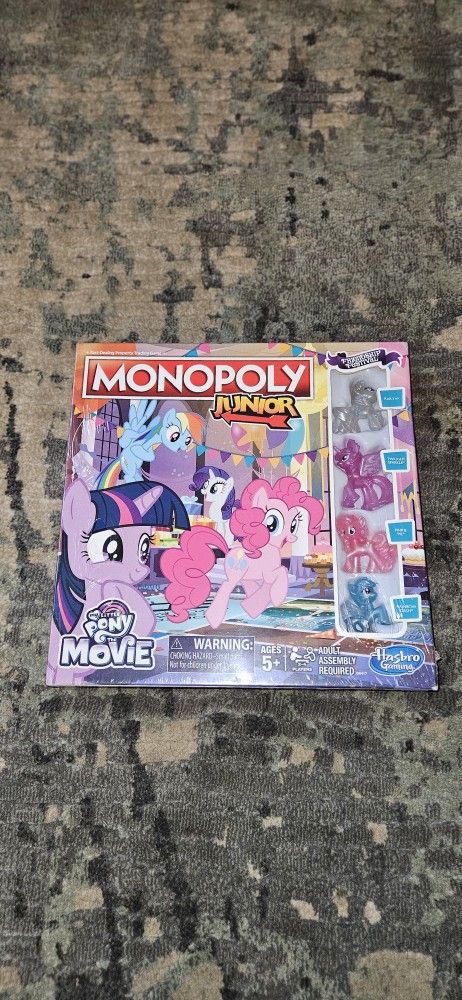 Monopoly Junior My Little Pony The Movie (2017) Friendship Festival New & Sealed