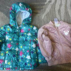 2 Girls Children’s - Kids Jackets Size 3t And 4t