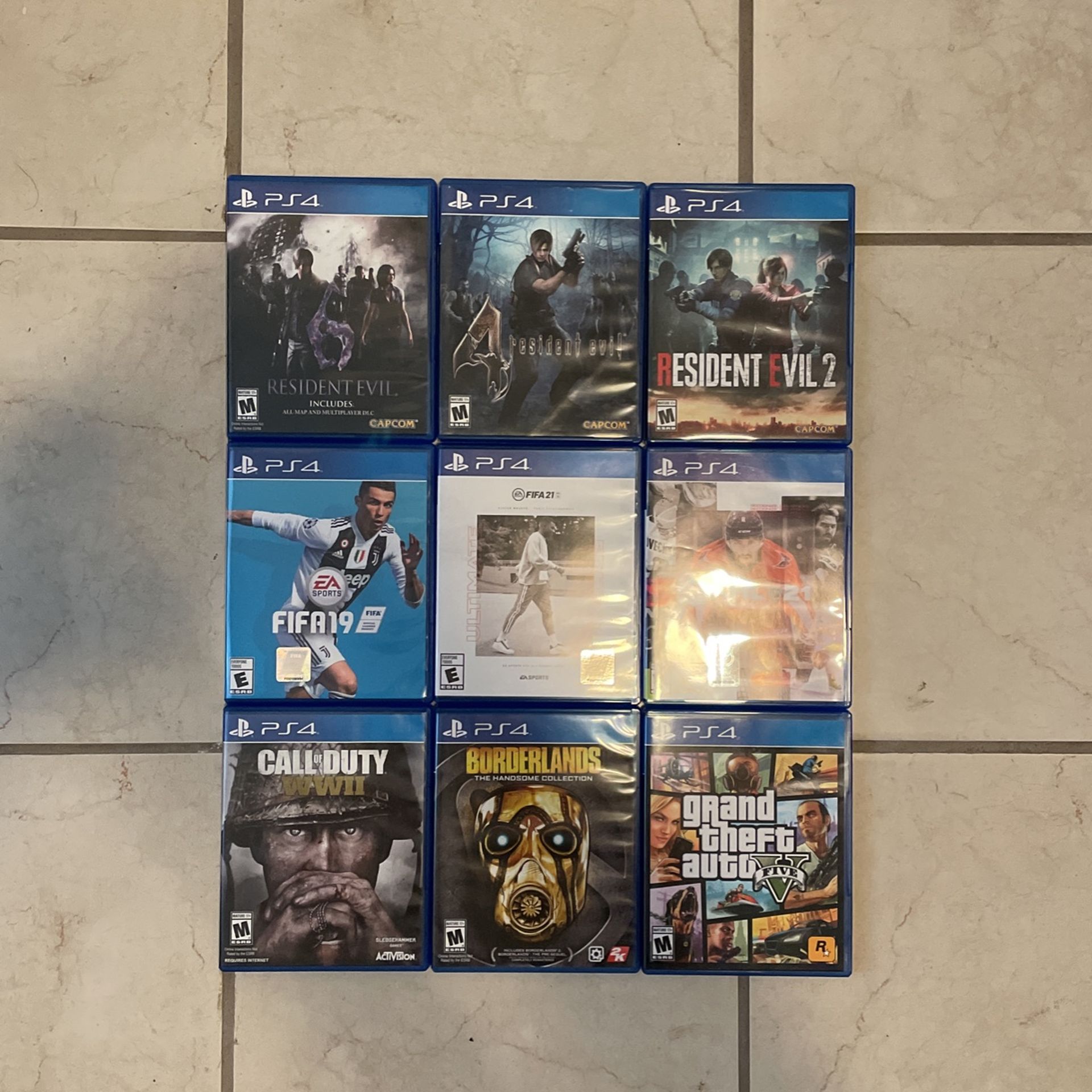 PS4 Games Lot