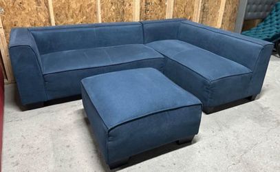 Home Elegance 2pc Modular Sectional Sofa with Ottoman