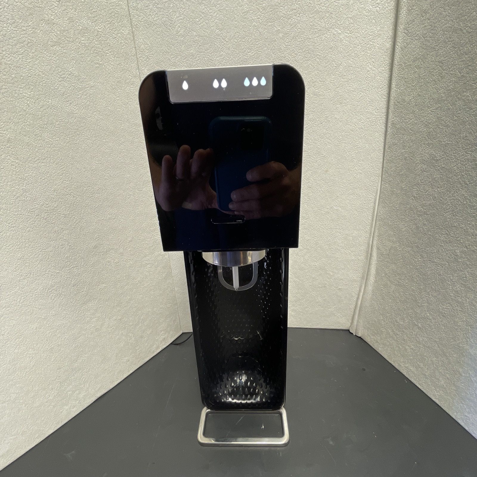Soda Stream Soda Machine Sparkling Water Maker Black & Stainless Steel PWR-001